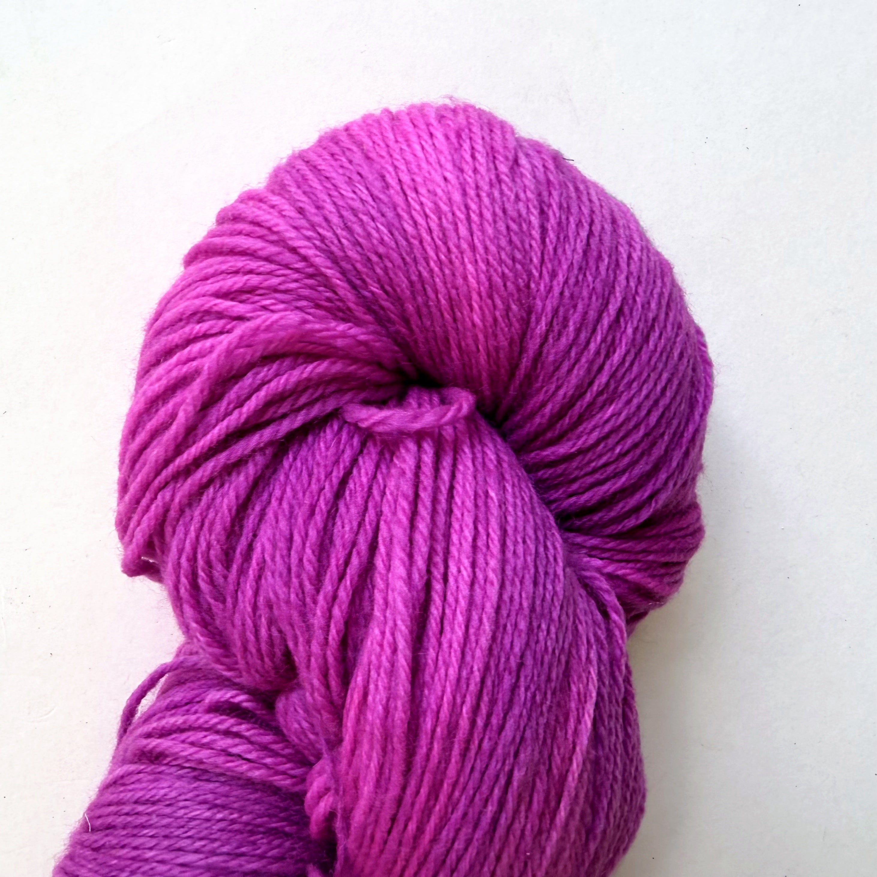 Blue Heron Yarns Superwash Merino Nylon Fingering Yarn, Anemone Glowing Magenta violet, Painterly Fuchsia, Discontinued