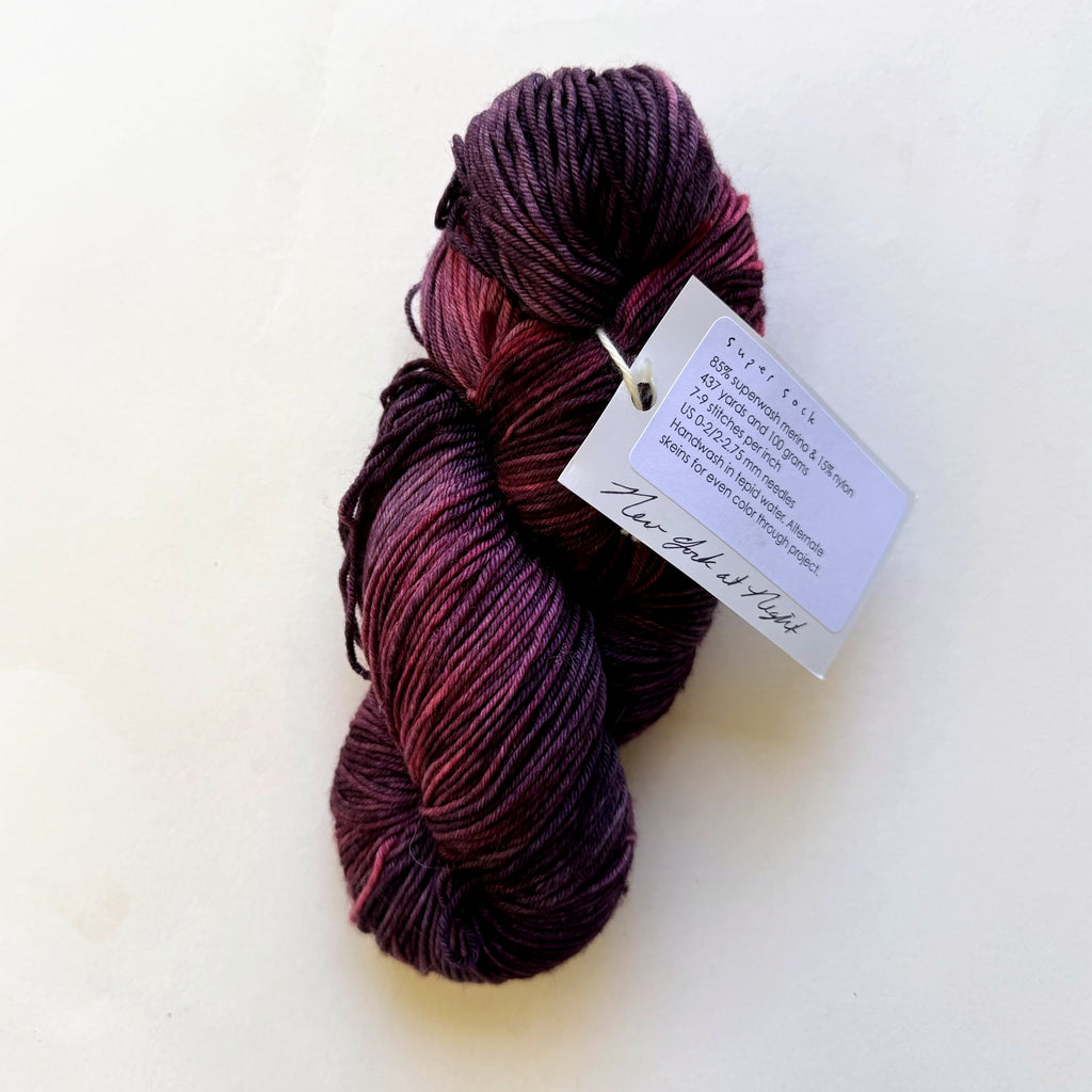 Sundara Mahlstadt Superwash Merino Nylon Fingering Yarn, New York at Night