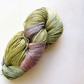 Hand Maiden Fine Yarn Silk Seacell Fingering Yarn, Sage Pink Lilac Silver