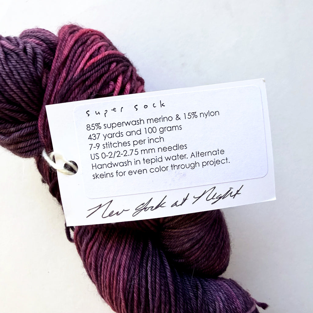 Sundara Mahlstadt Superwash Merino Nylon Fingering Yarn, New York at Night