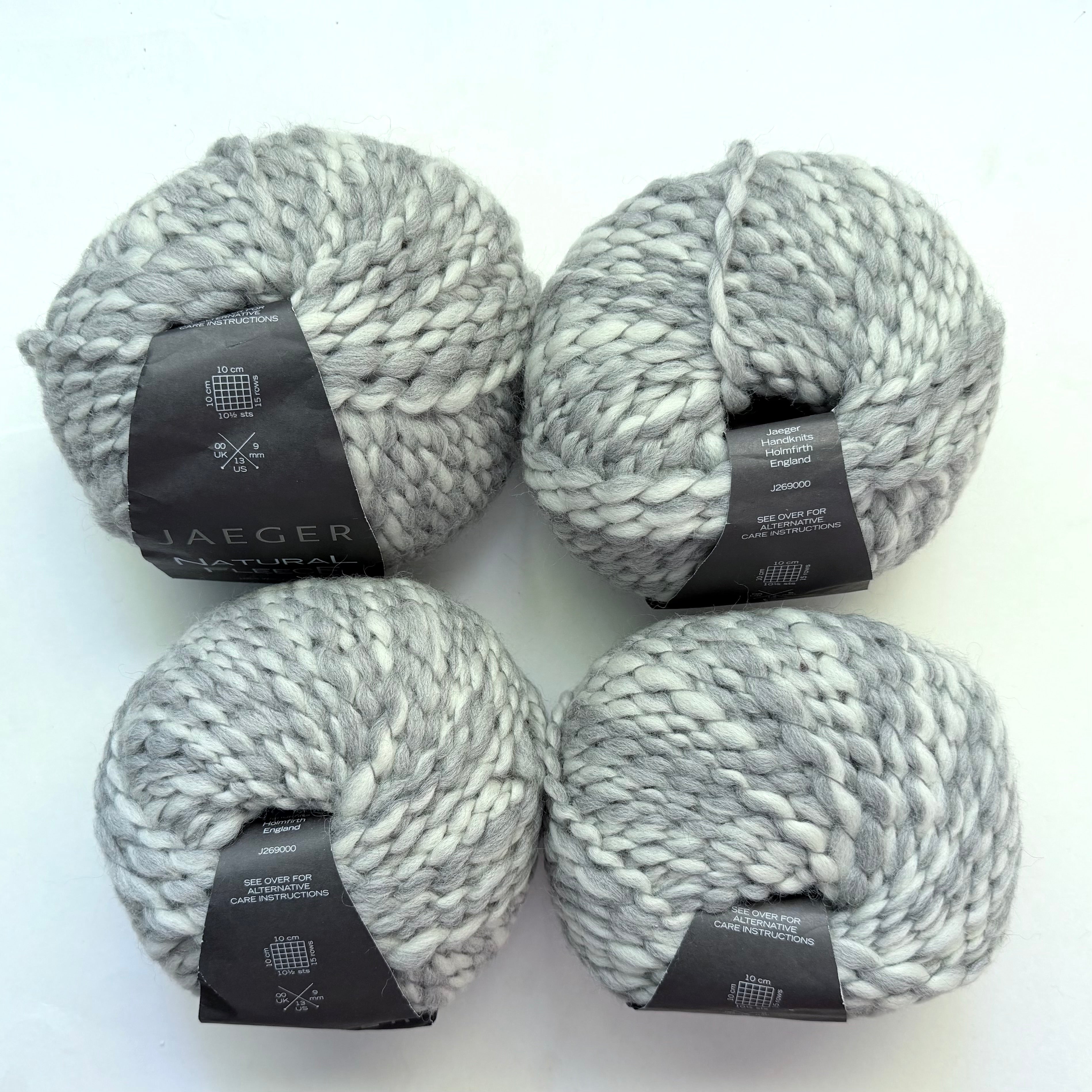 Jaeger Natural Fleece — Storm (Bulky, 93yd)