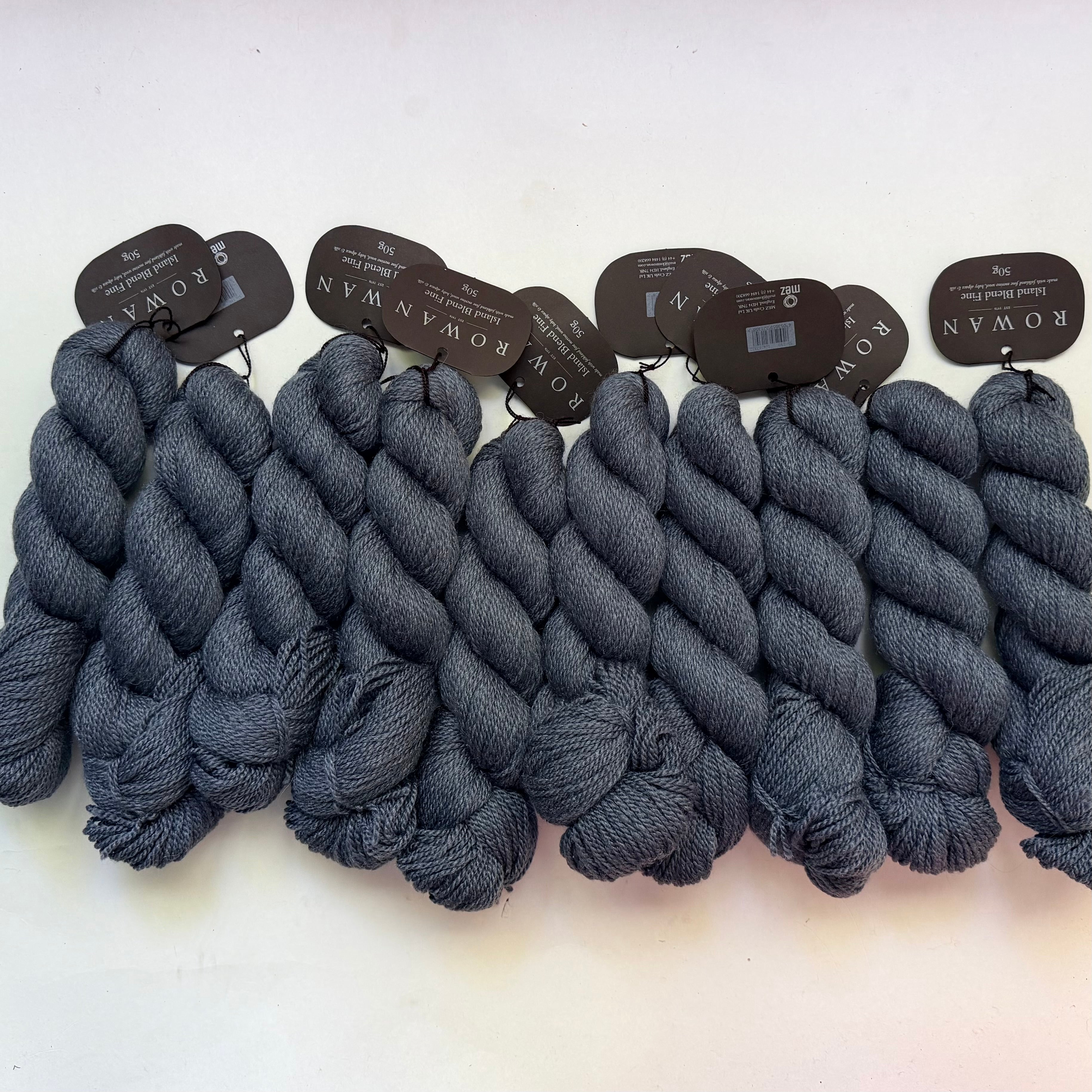 Rowan Island Blend Fine — Slate (Fingering, 180yd)