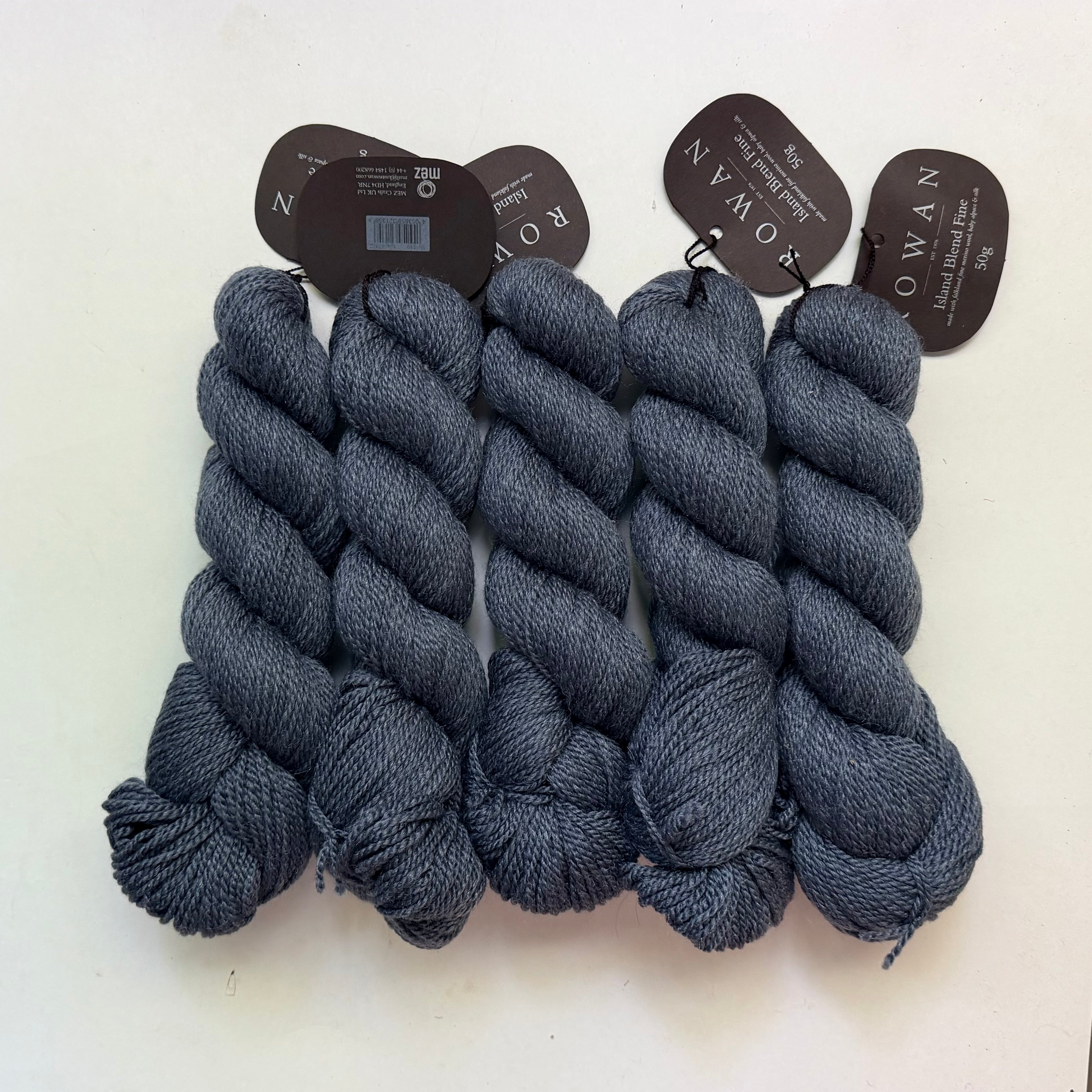 Rowan Island Blend Fine — Slate (Fingering, 180yd)