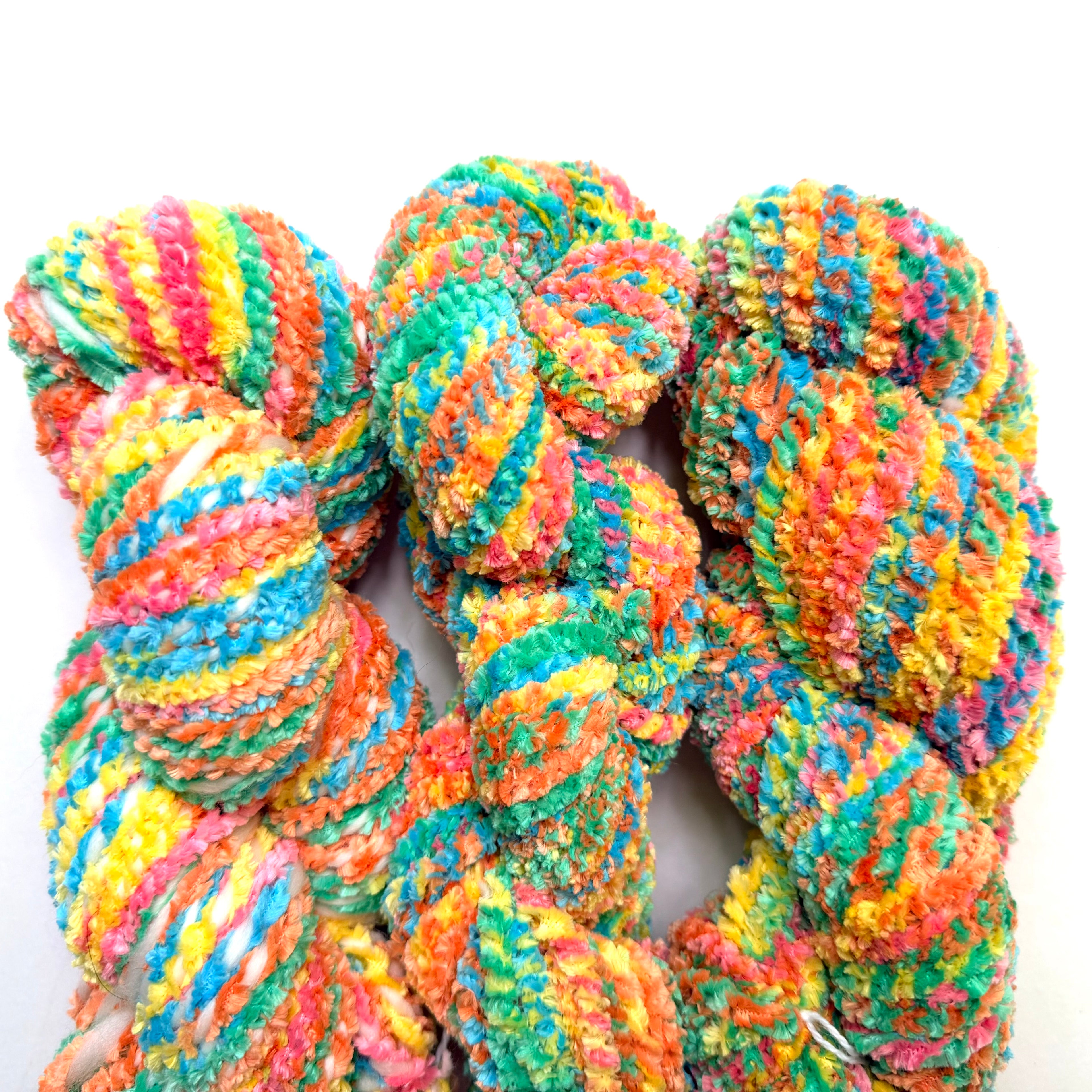 Artisan Handspun Novelty Mixed Fiber Bulky Yarn, Handspun