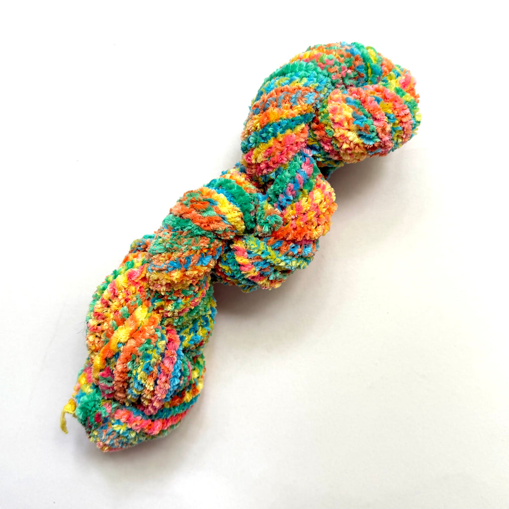 Artisan Handspun Novelty Mixed Fiber Bulky Yarn, Handspun