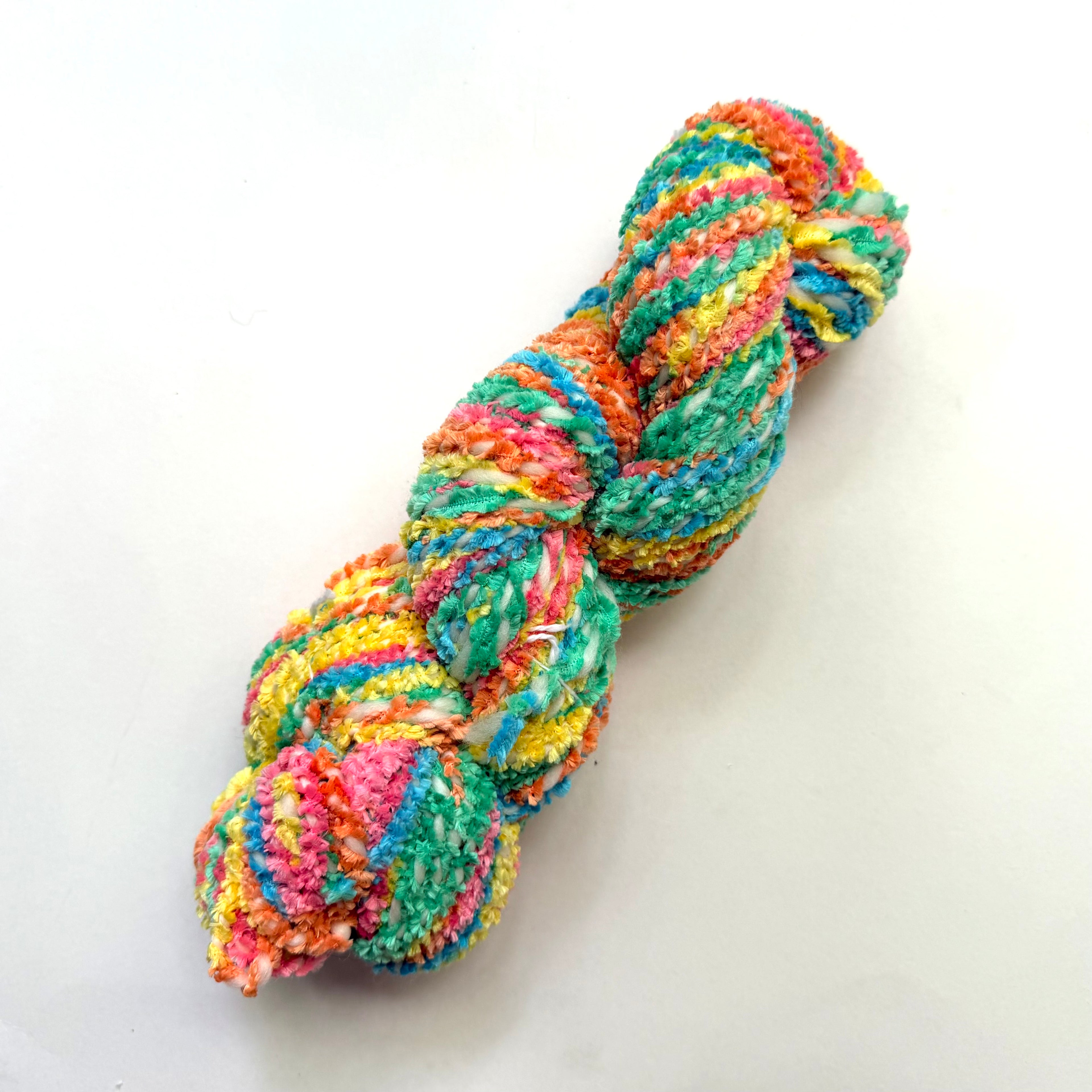 Artisan Handspun Novelty Mixed Fiber Bulky Yarn, Handspun