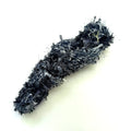 Artisan Handspun Novelty Mixed Fiber Bulky Yarn, Black Silver, Handspun