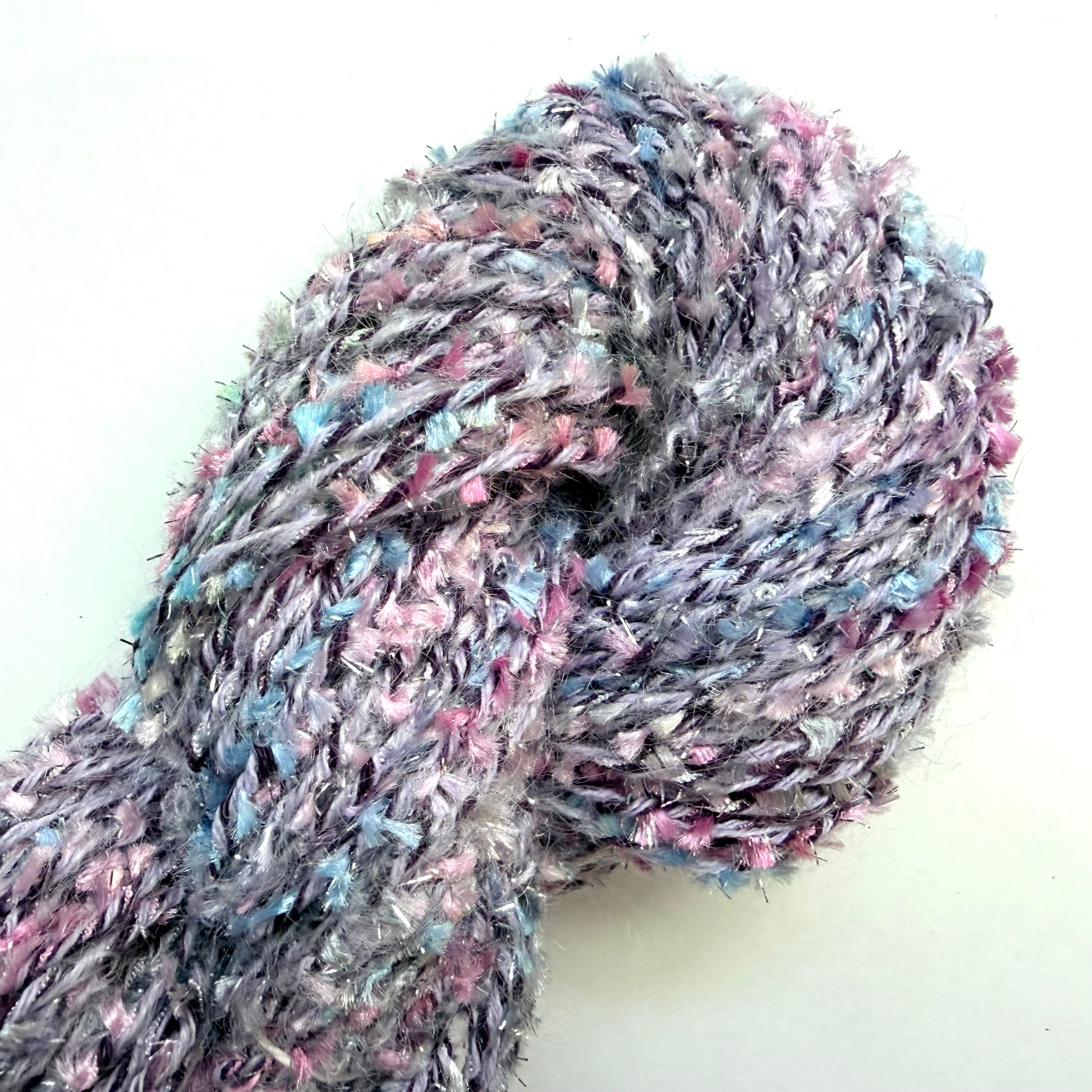 Artisan Handspun Novelty Mixed Fiber Novelty Art Yarn Yarn, Handspun