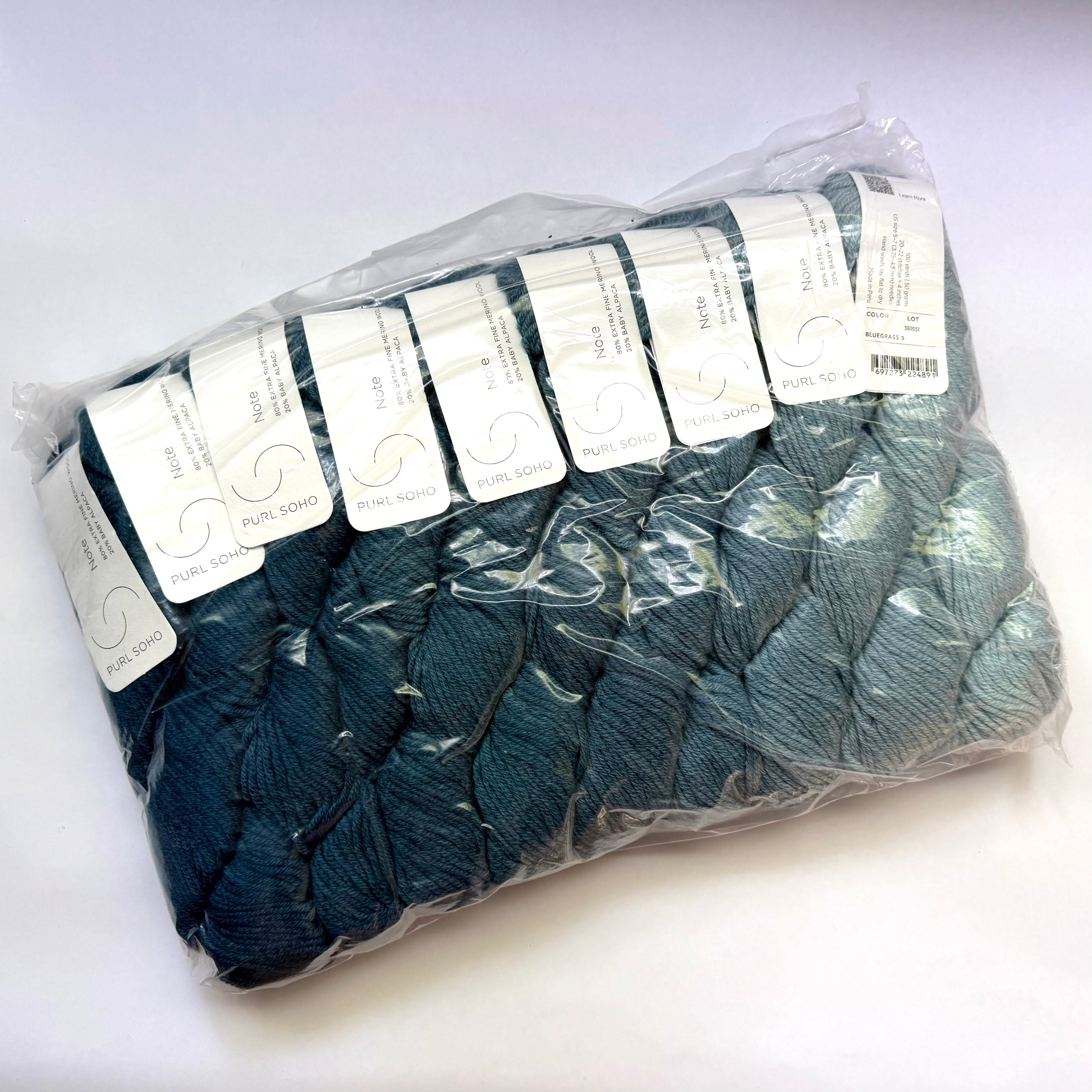 Purl Soho Note — Bluegrass — Nine-Note Bundle (DK, 100yd)
