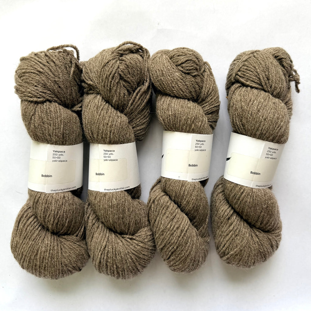 The Plucky Knitter Yakpaca Yak Baby Alpaca Worsted Yarn, Bobbin
