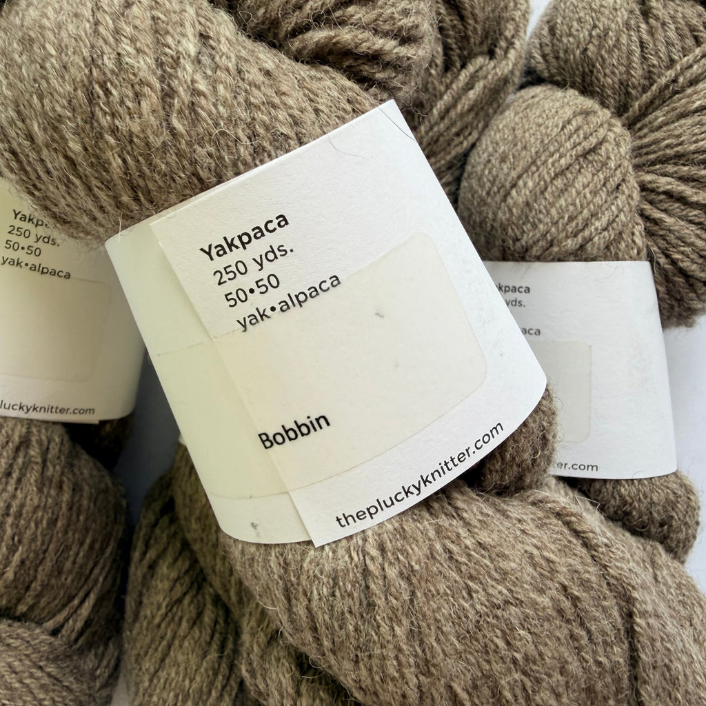 The Plucky Knitter Yakpaca Yak Baby Alpaca Worsted Yarn, Bobbin