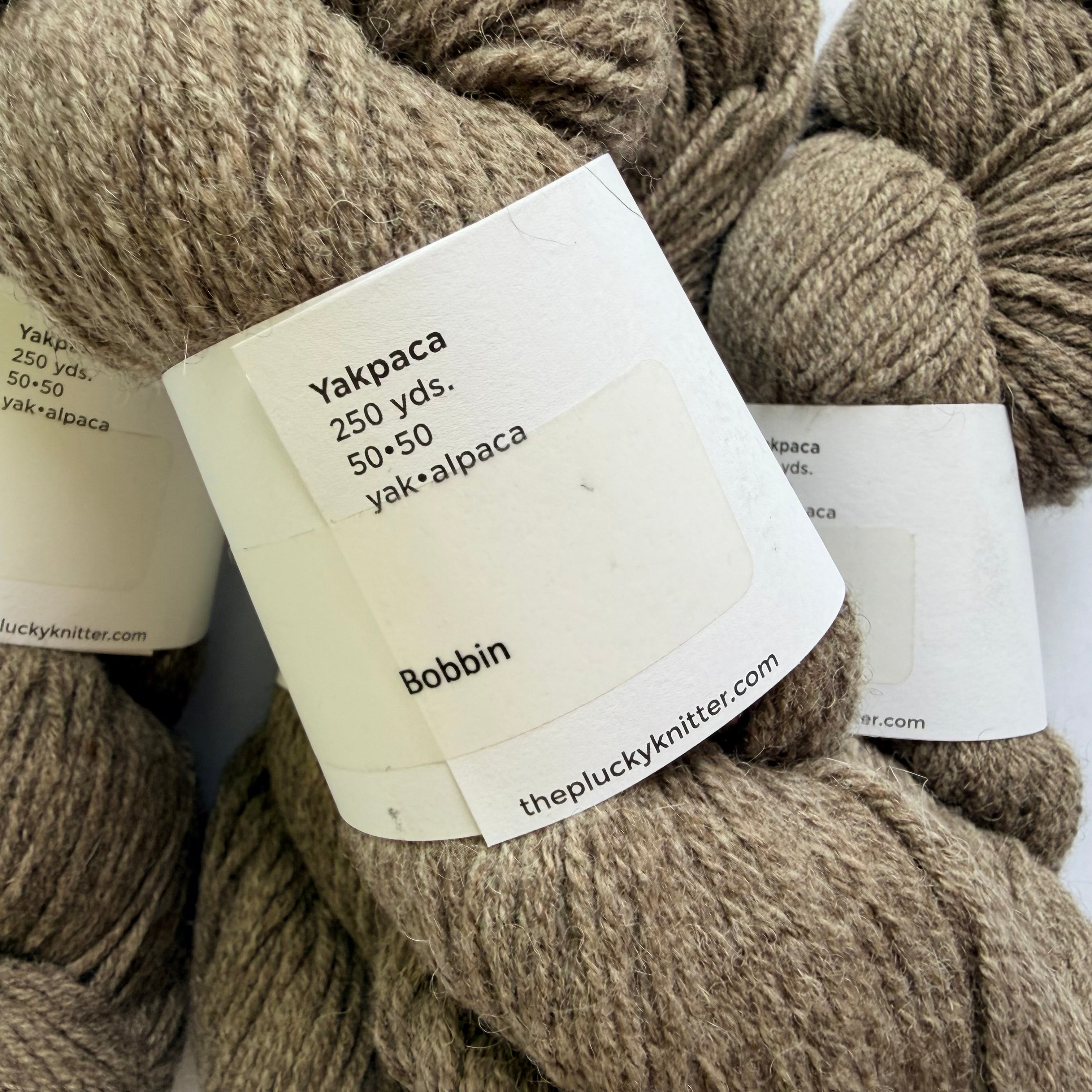 The Plucky Knitter Yakpaca Yak Baby Alpaca Worsted Yarn, Bobbin
