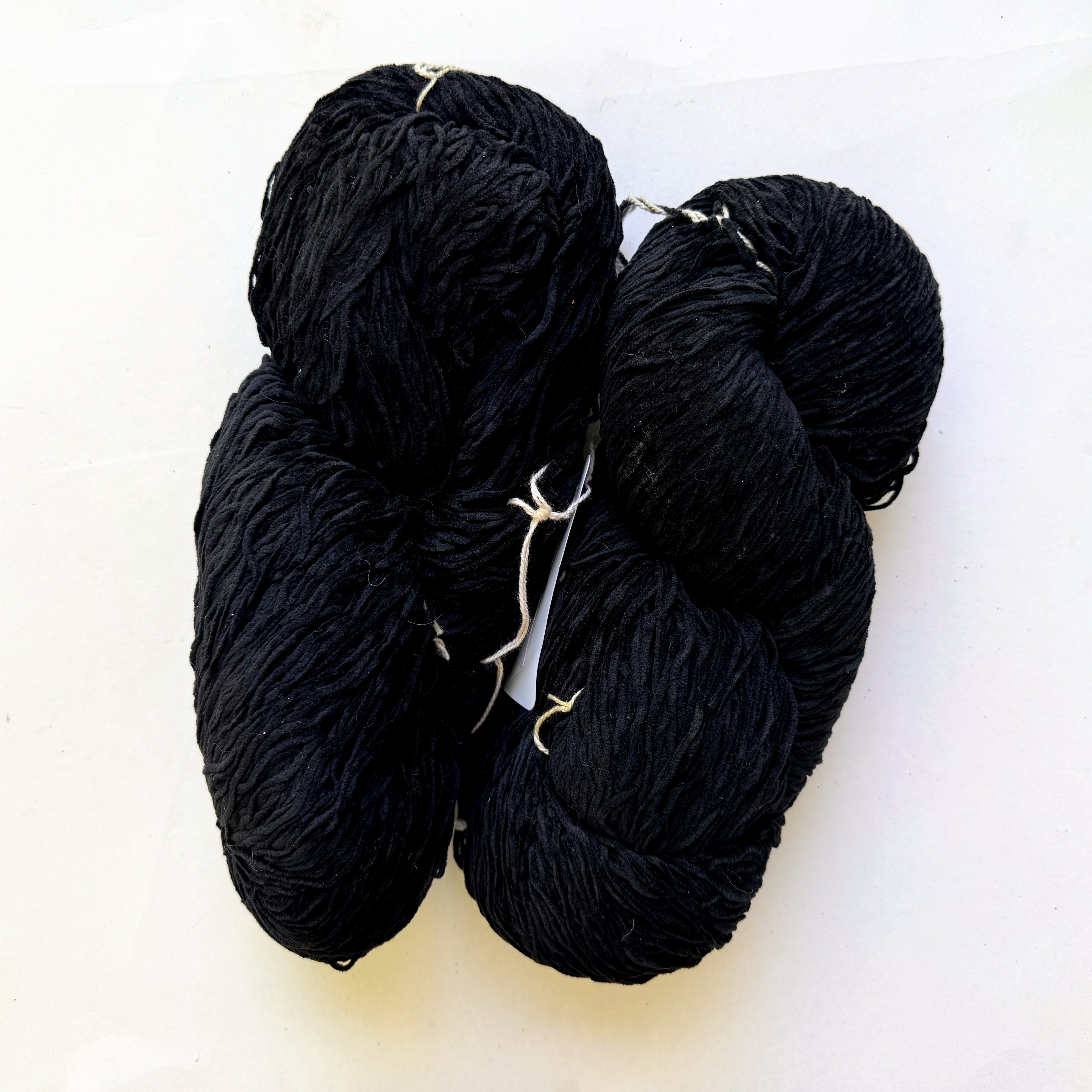 Blue Heron Yarns Cotton Chenille Worsted Yarn, Midnight Black Saturated True Black, No Undertone, Discontinued