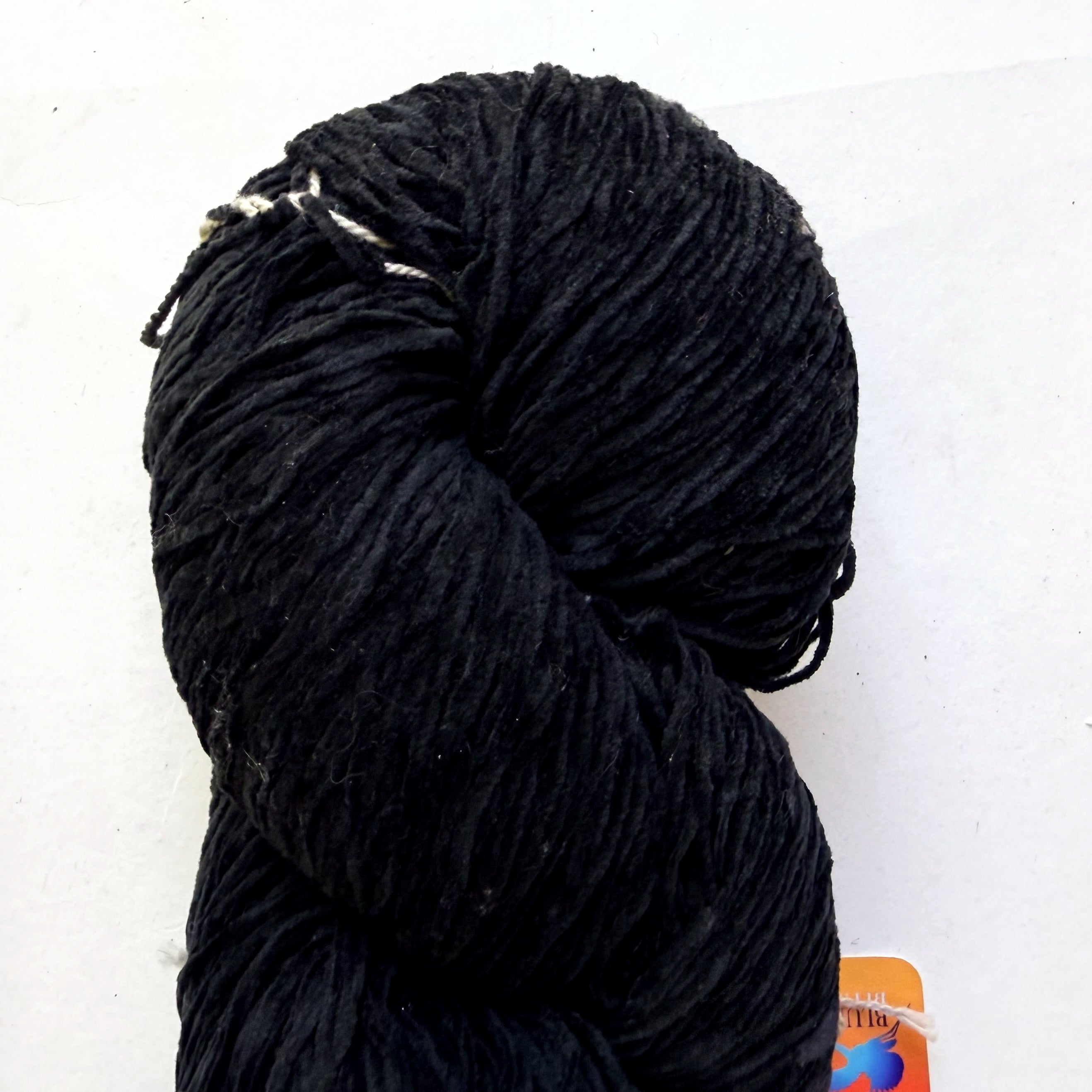 Blue Heron Yarns Cotton Chenille Worsted Yarn, Midnight Black Saturated True Black, No Undertone, Discontinued