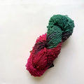 Blue Heron Yarns Wool Bulky Yarn, Parrotfish Emerald, Jade, Magenta and Dark Teal, Discontinued