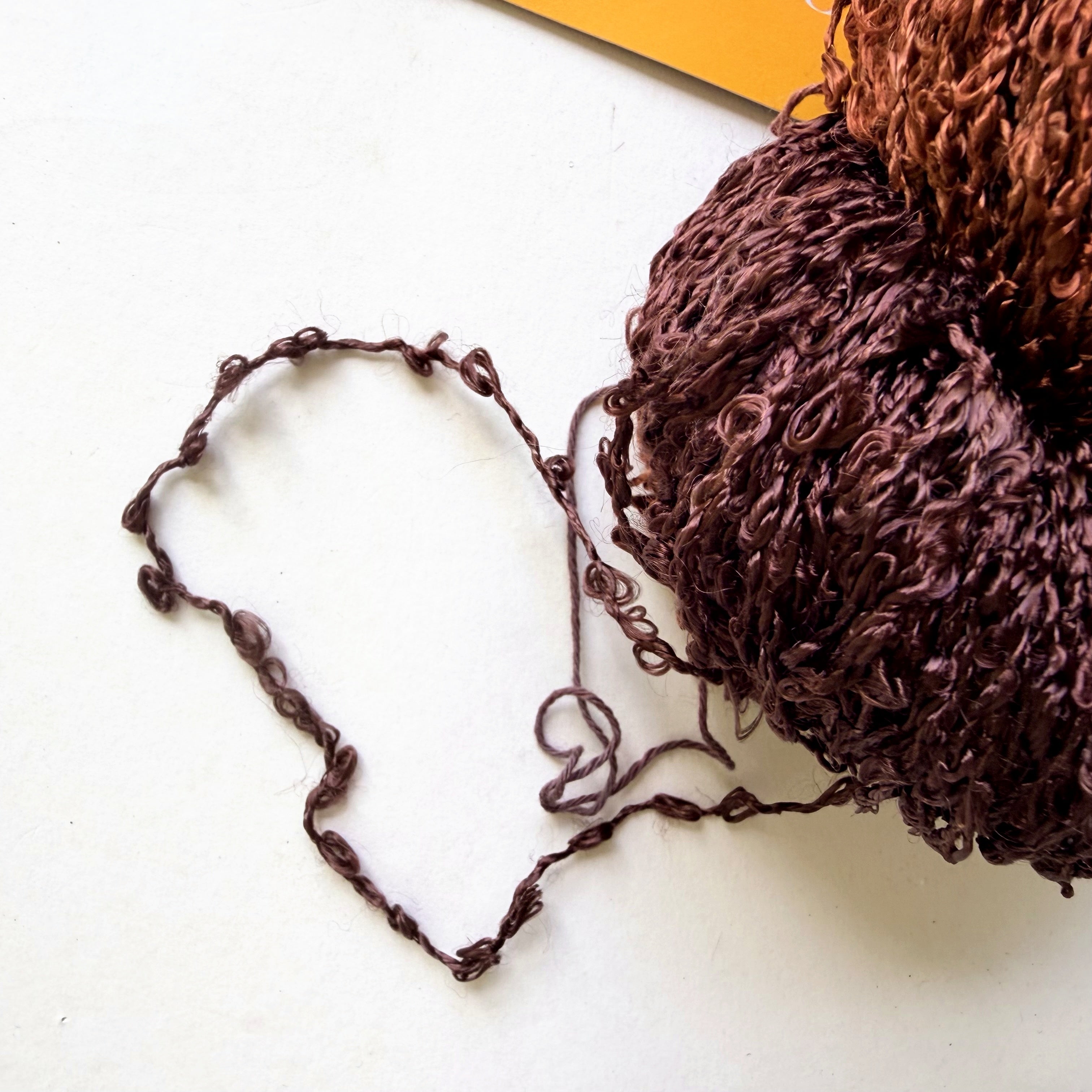 Blue Heron Yarns Rayon Worsted Yarn, Chocolate Bittersweet Brown, Warm Bark, Copper, Discontinued