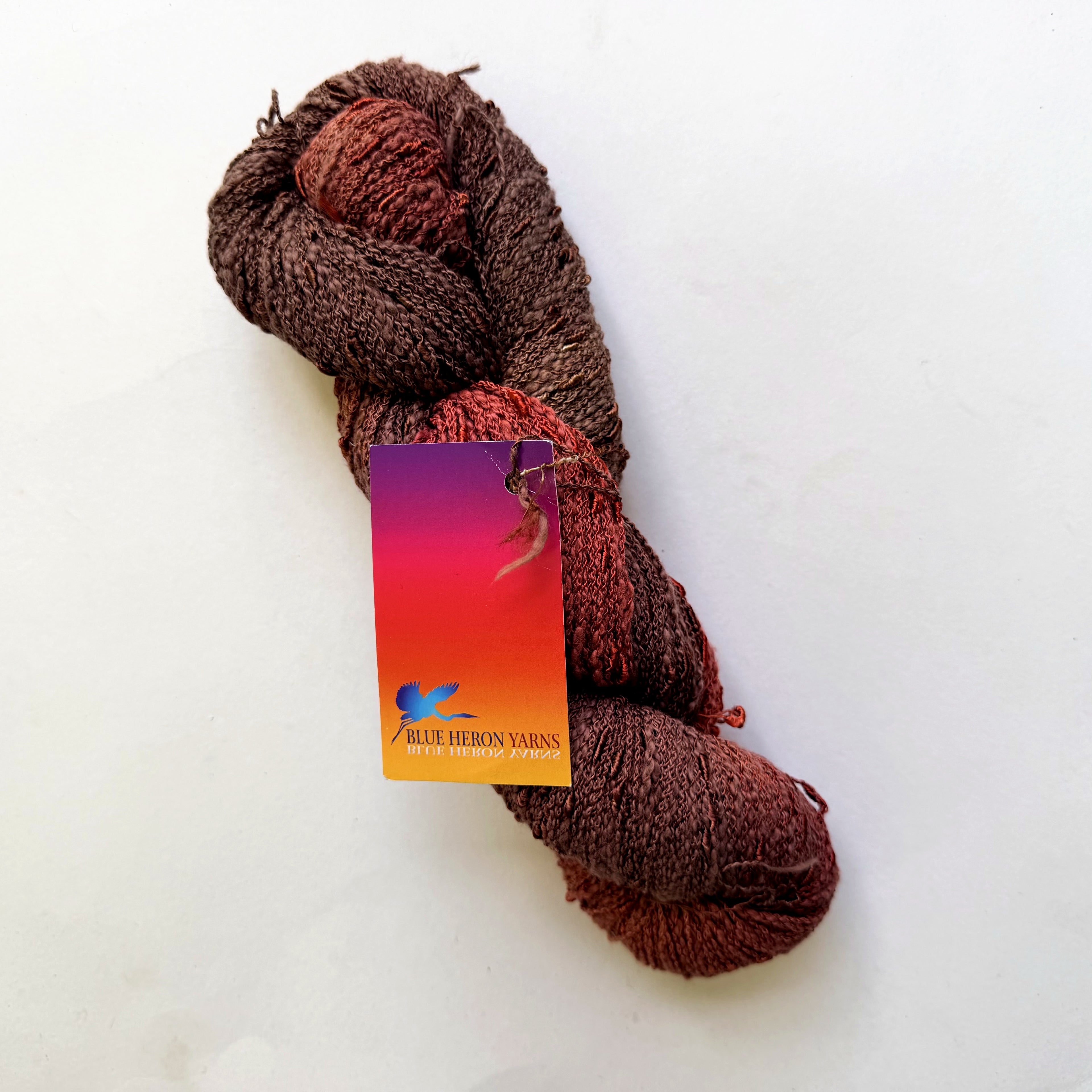 Blue Heron Yarns Cotton Rayon Blend Worsted Yarn, Pumpkin Pie Cinnamon, Toasted Nutmeg, Brick rust, Discontinued