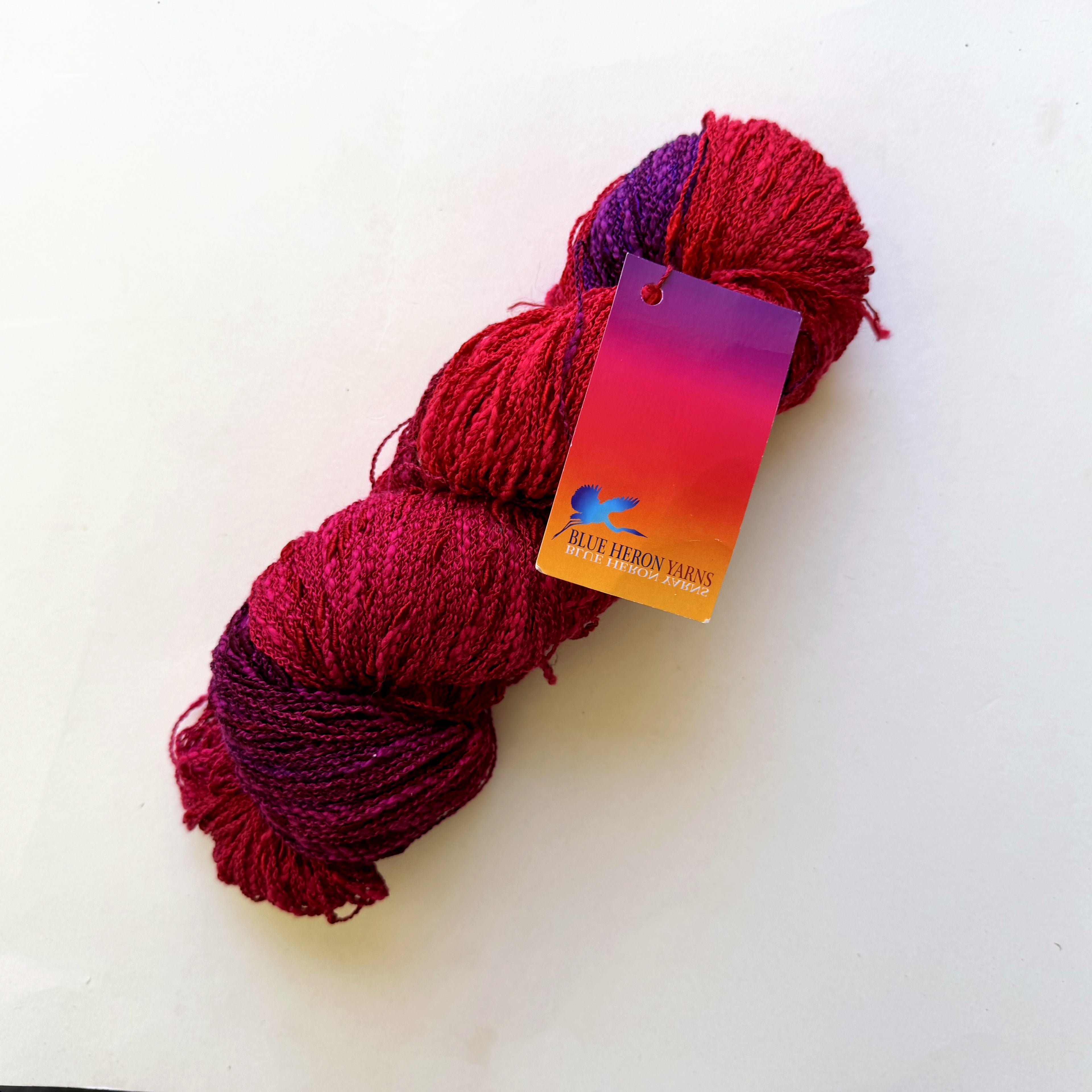 Blue Heron Yarns Cotton Rayon Blend Worsted Yarn, Poppy Tomato red, Magenta, Cherry, Shadow Plum, Discontinued