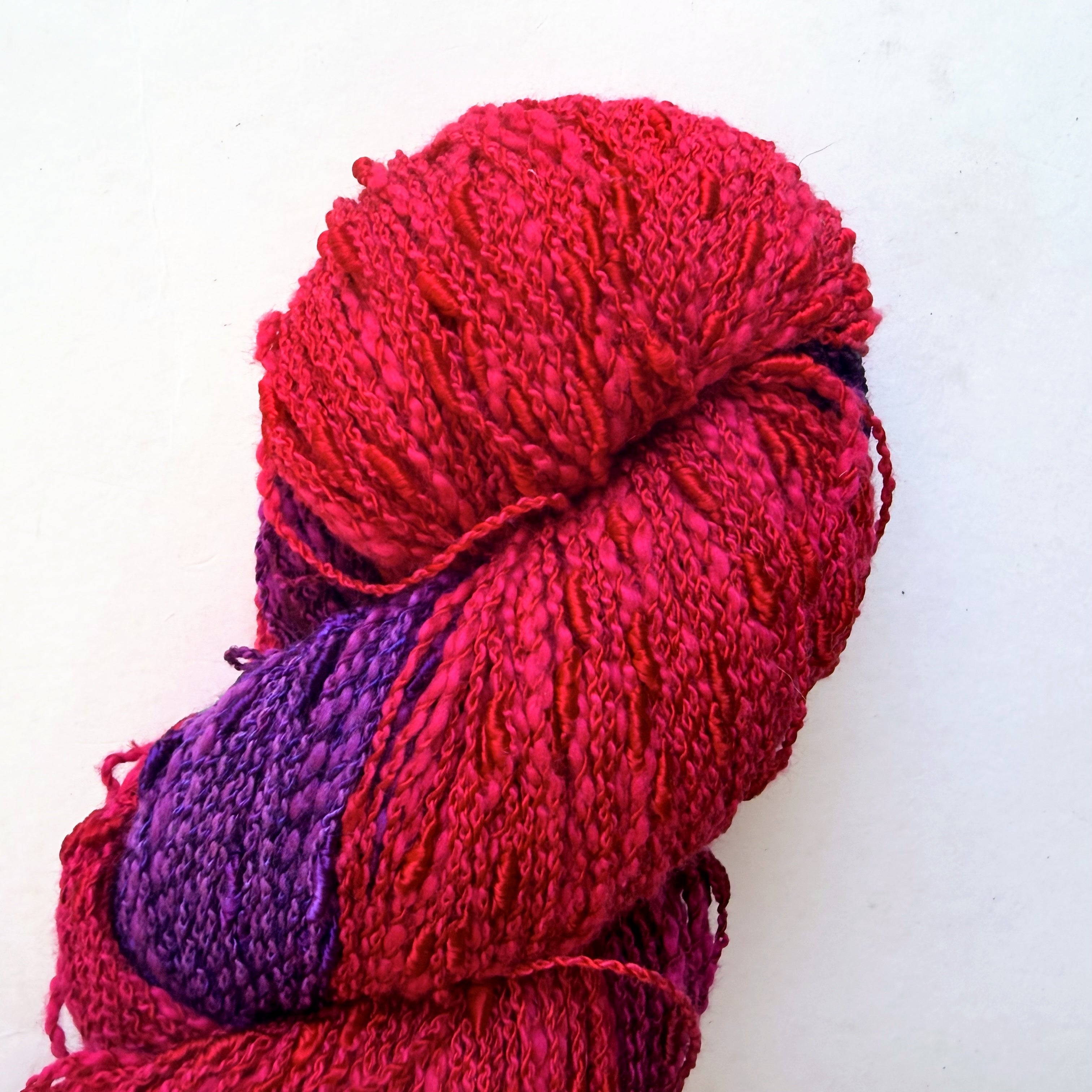 Blue Heron Yarns Cotton Rayon Blend Worsted Yarn, Poppy Tomato red, Magenta, Cherry, Shadow Plum, Discontinued