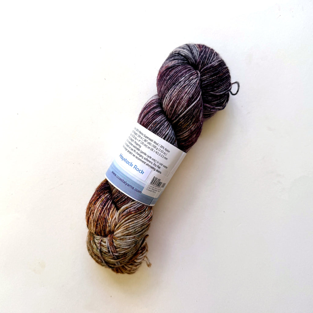 Coastal Yarns Merino Superwash Nylon Fingering Yarn, Haystack Rock