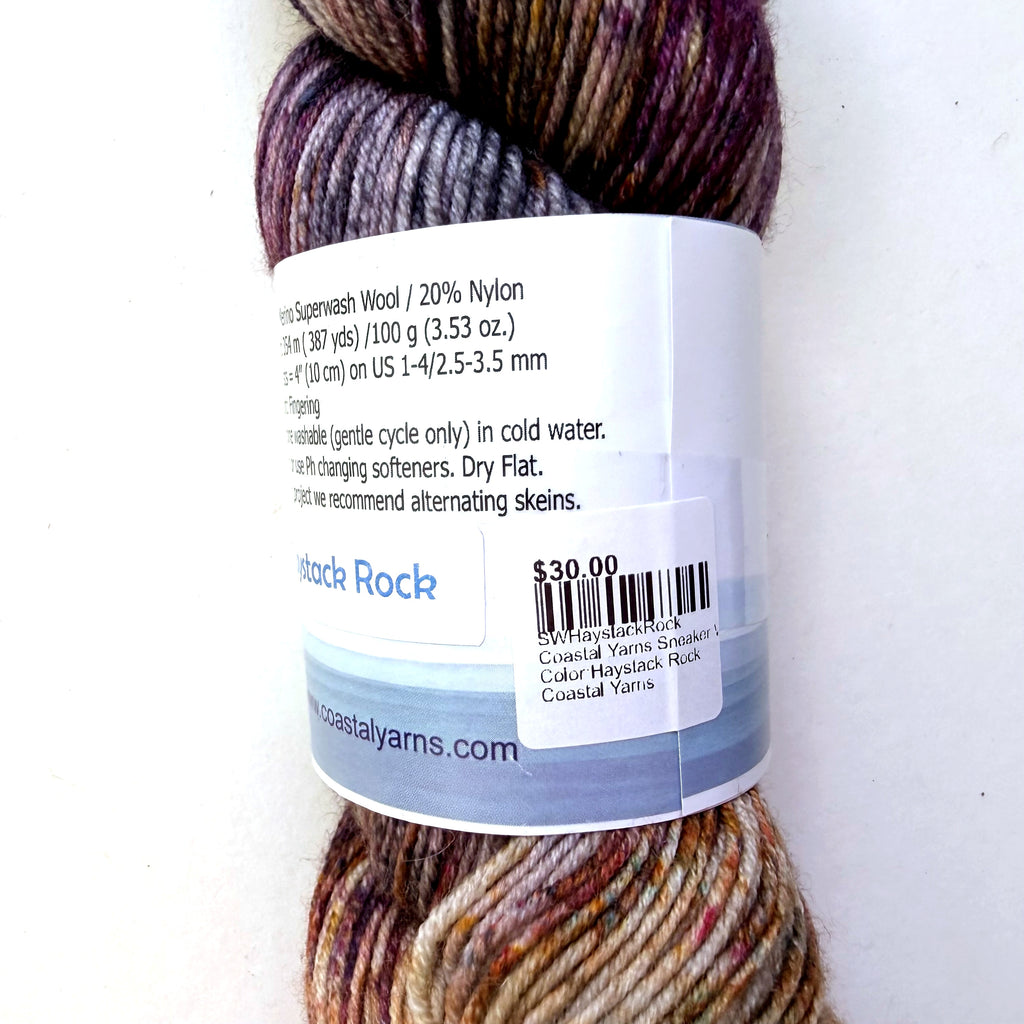 Coastal Yarns Merino Superwash Nylon Fingering Yarn, Haystack Rock