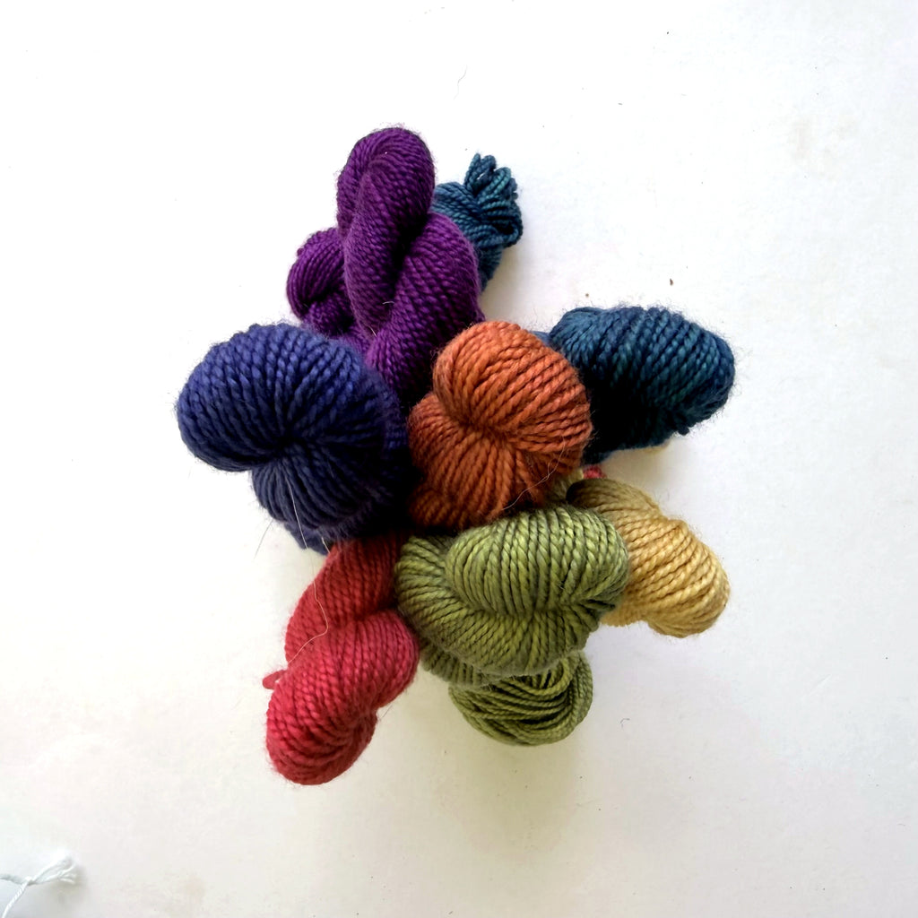 A Hundred Ravens Superwash Merino Fingering Yarn, Dark Prism
