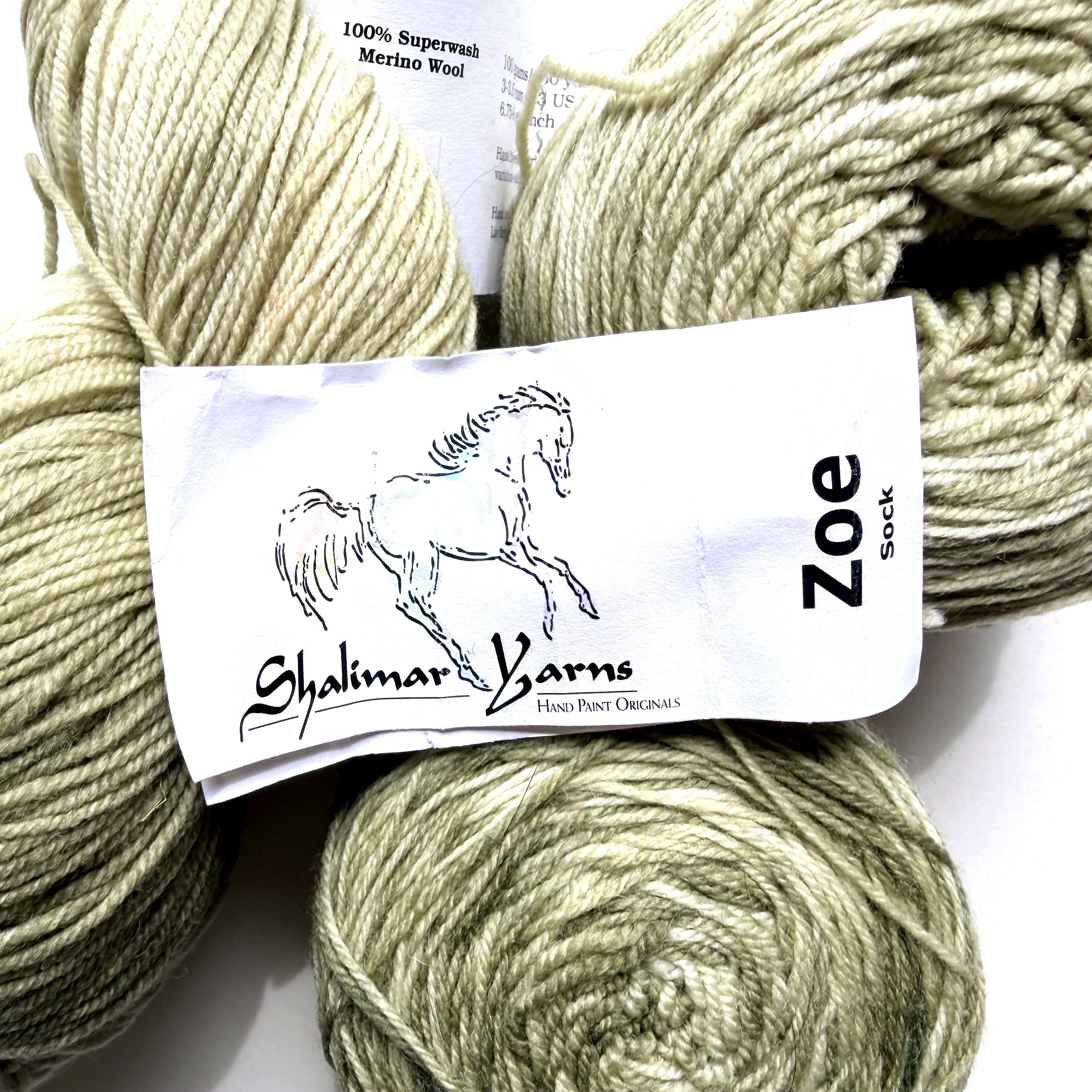 Shalimar Yarns Superwash Merino Wool Fingering Yarn, Mo Qua