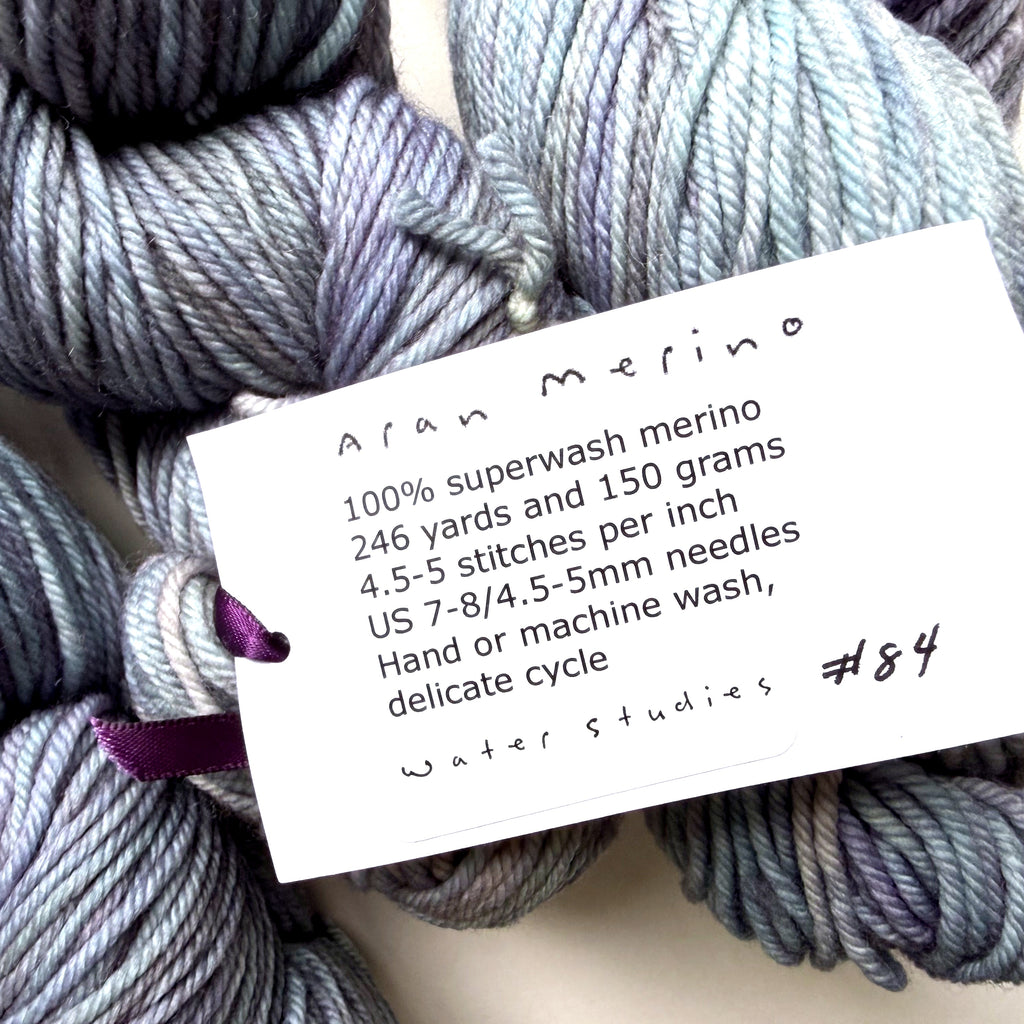 Sundara Yarn Superwash Merino Wool Aran Yarn, Water Studies #84