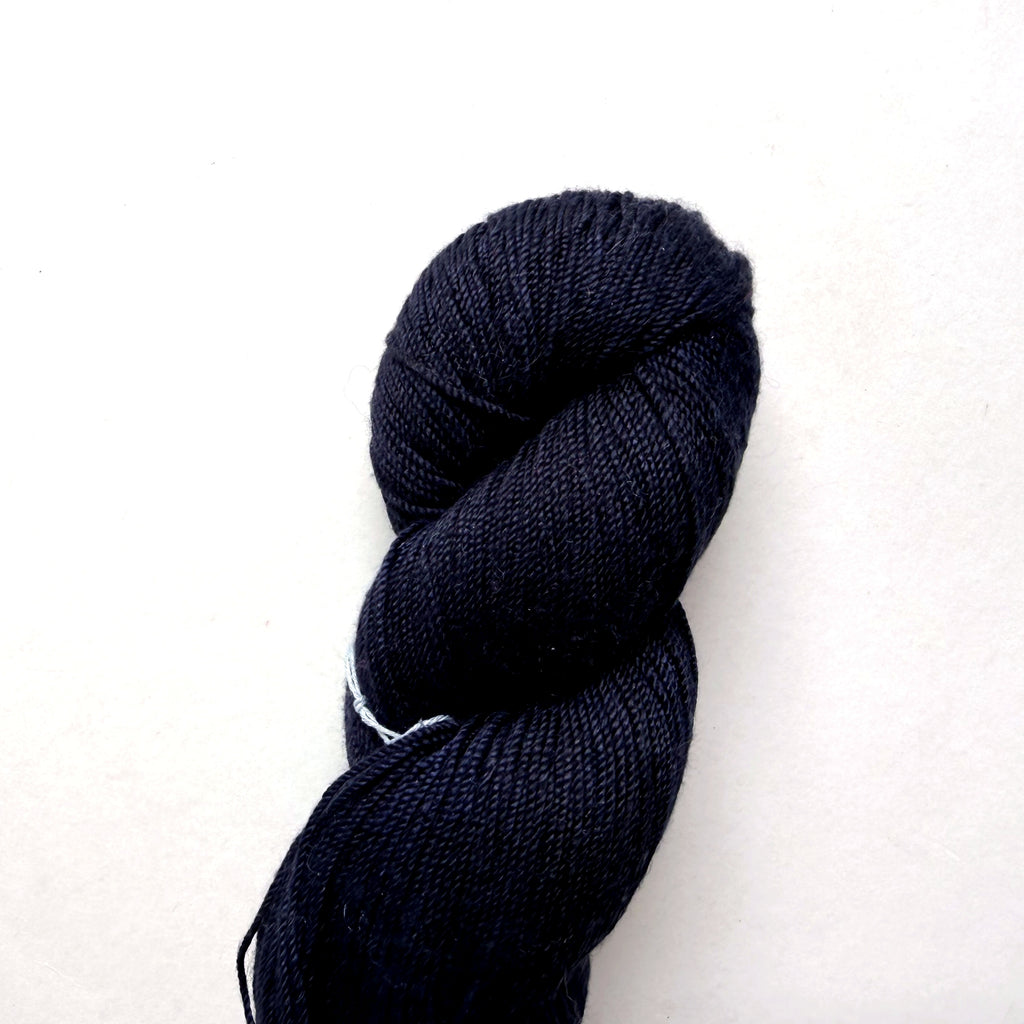 DyeForYarn Silk Fingering Yarn, Long Past Midnight, Hand Dyed