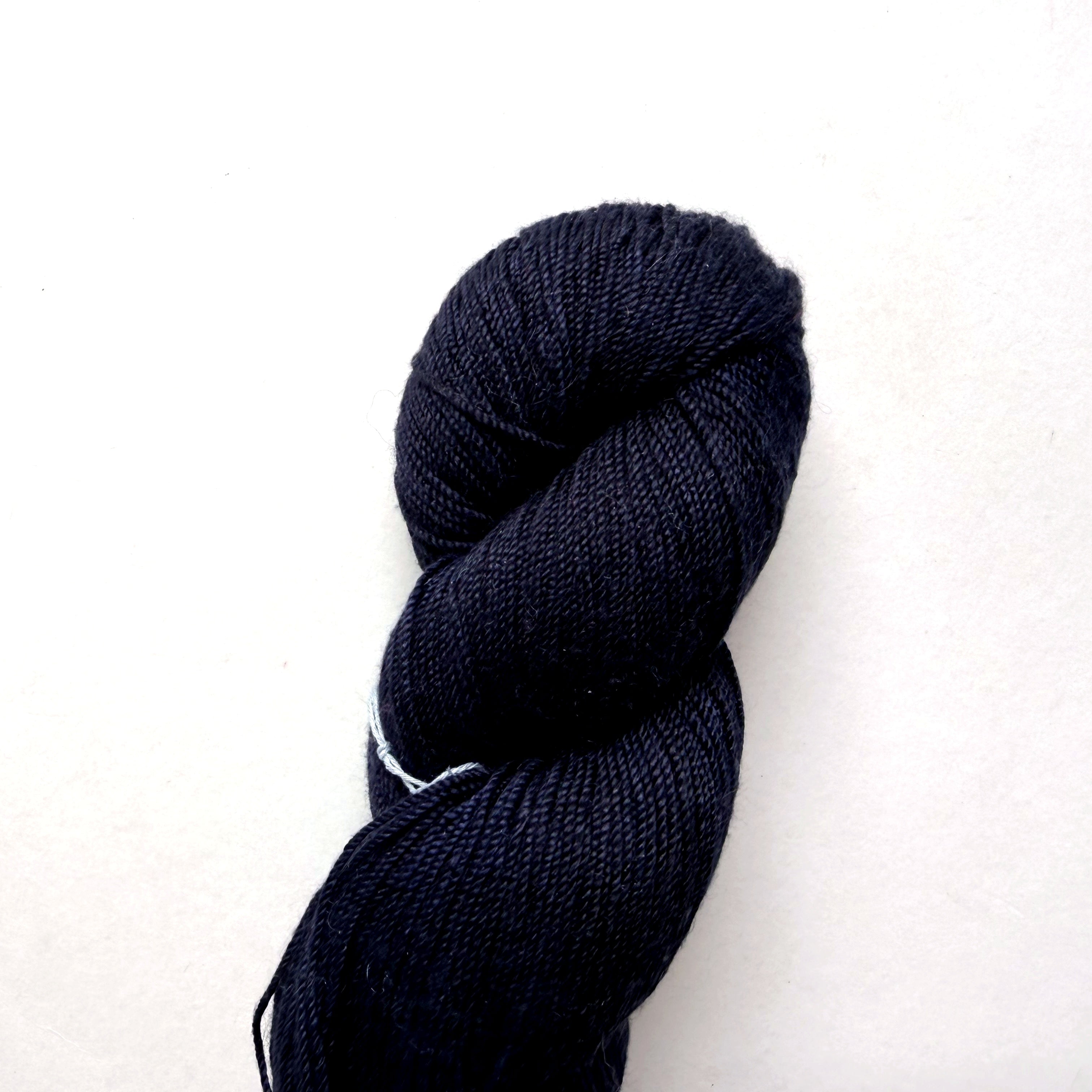 DyeForYarn Silk Fingering Yarn, Long Past Midnight, Hand Dyed