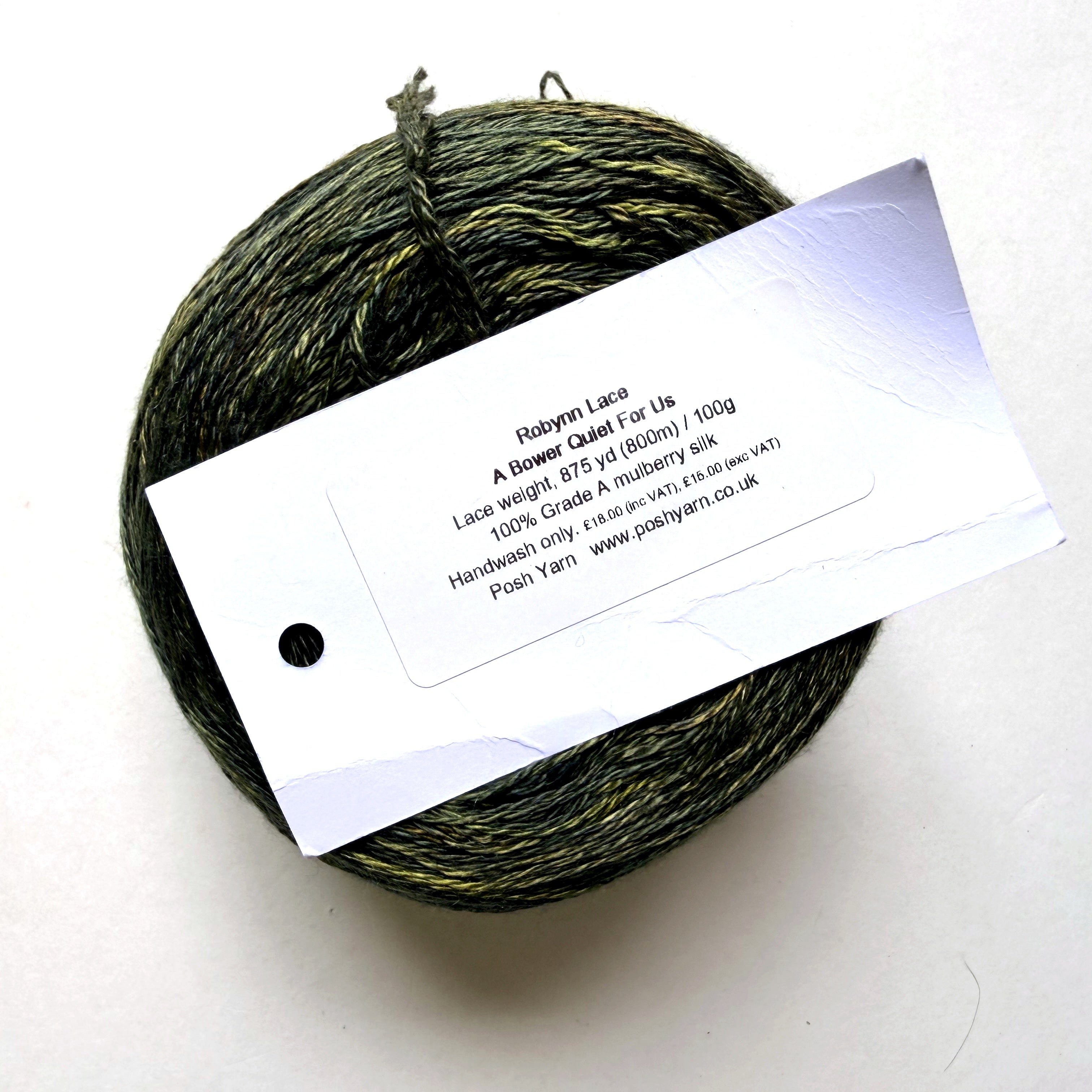 Posh Yarn Silk Lace Yarn, Hand Dyed