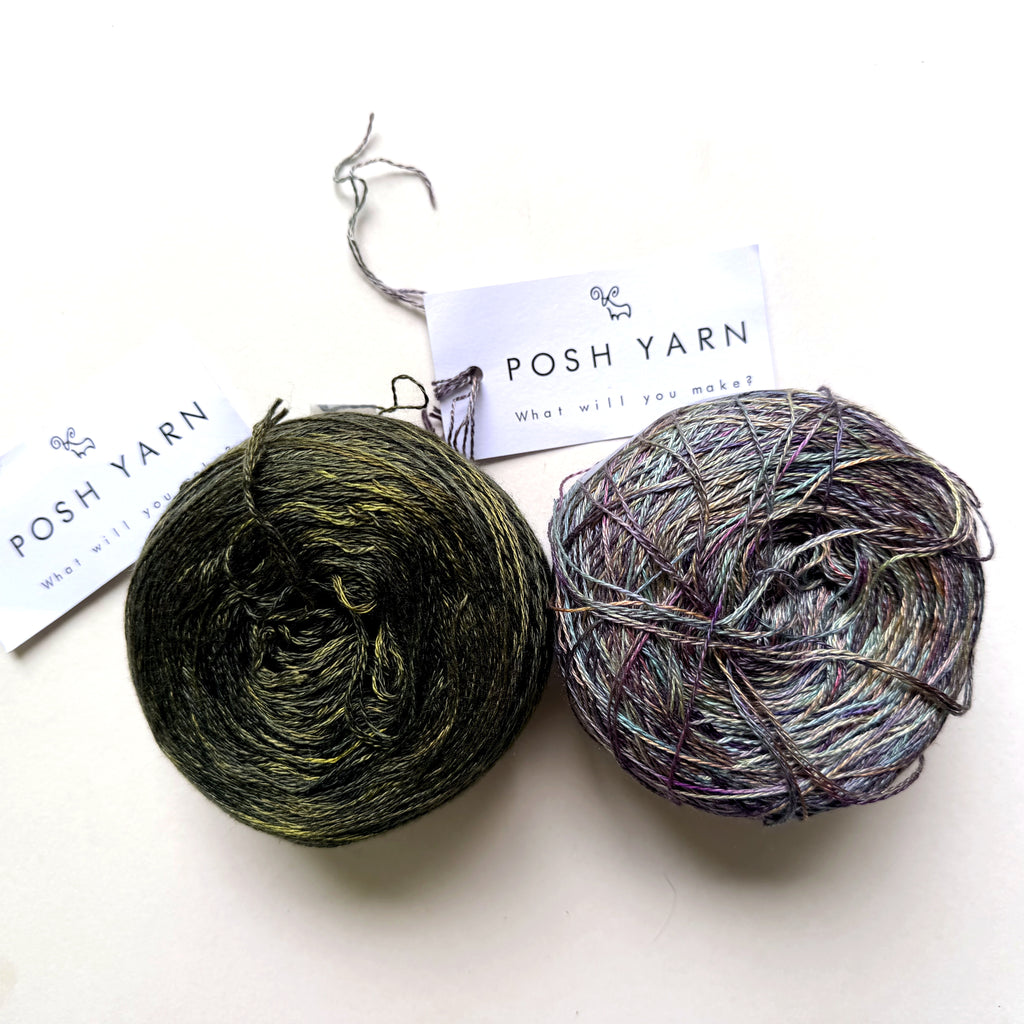 Posh Yarn Silk Lace Yarn, Hand Dyed