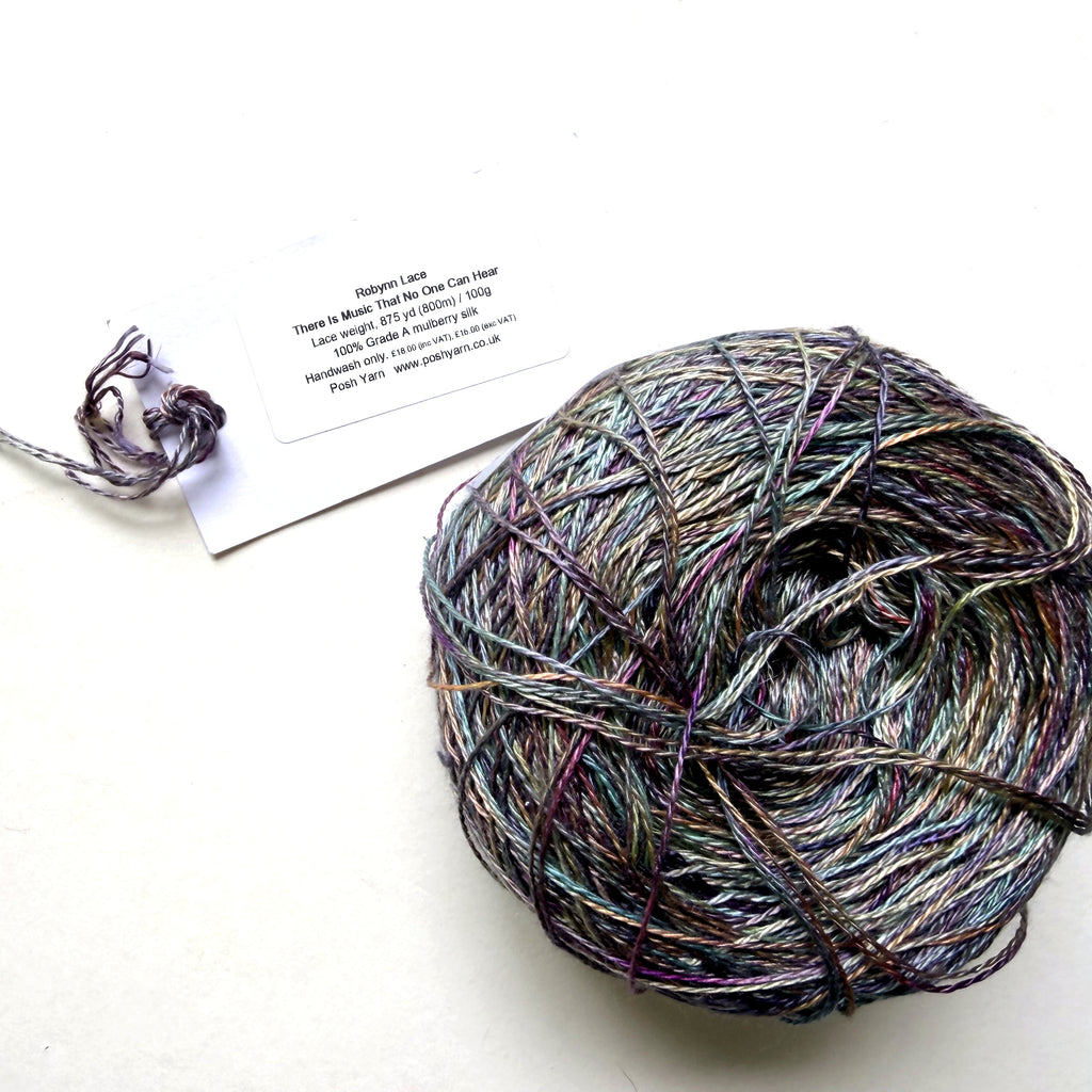 Posh Yarn Silk Lace Yarn, Hand Dyed