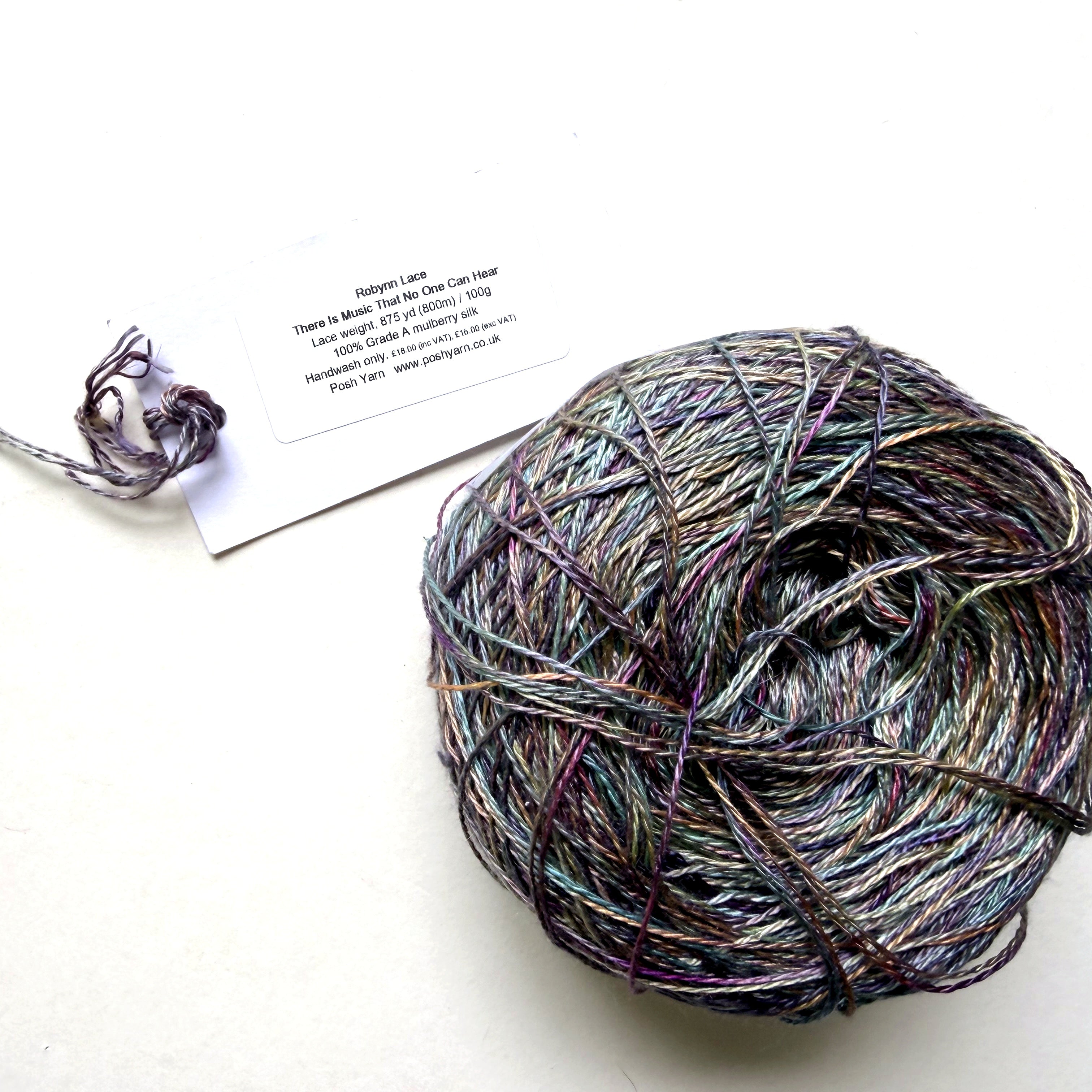 Posh Yarn Silk Lace Yarn, Hand Dyed