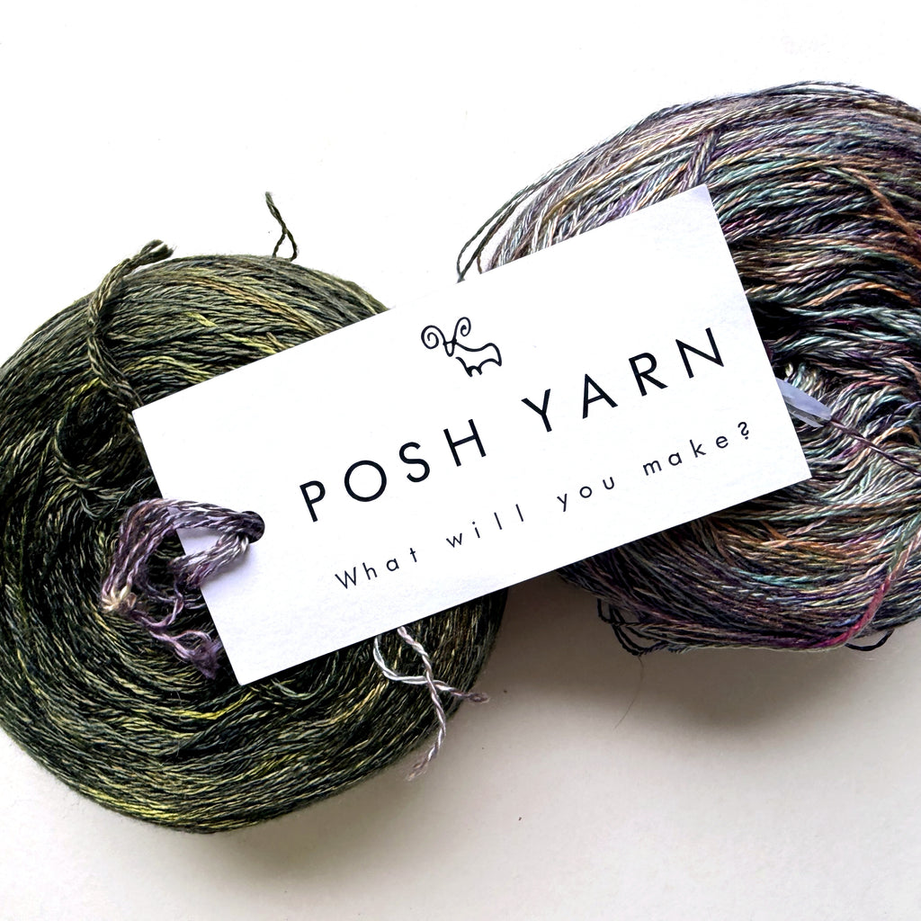 Posh Yarn Silk Lace Yarn, Hand Dyed