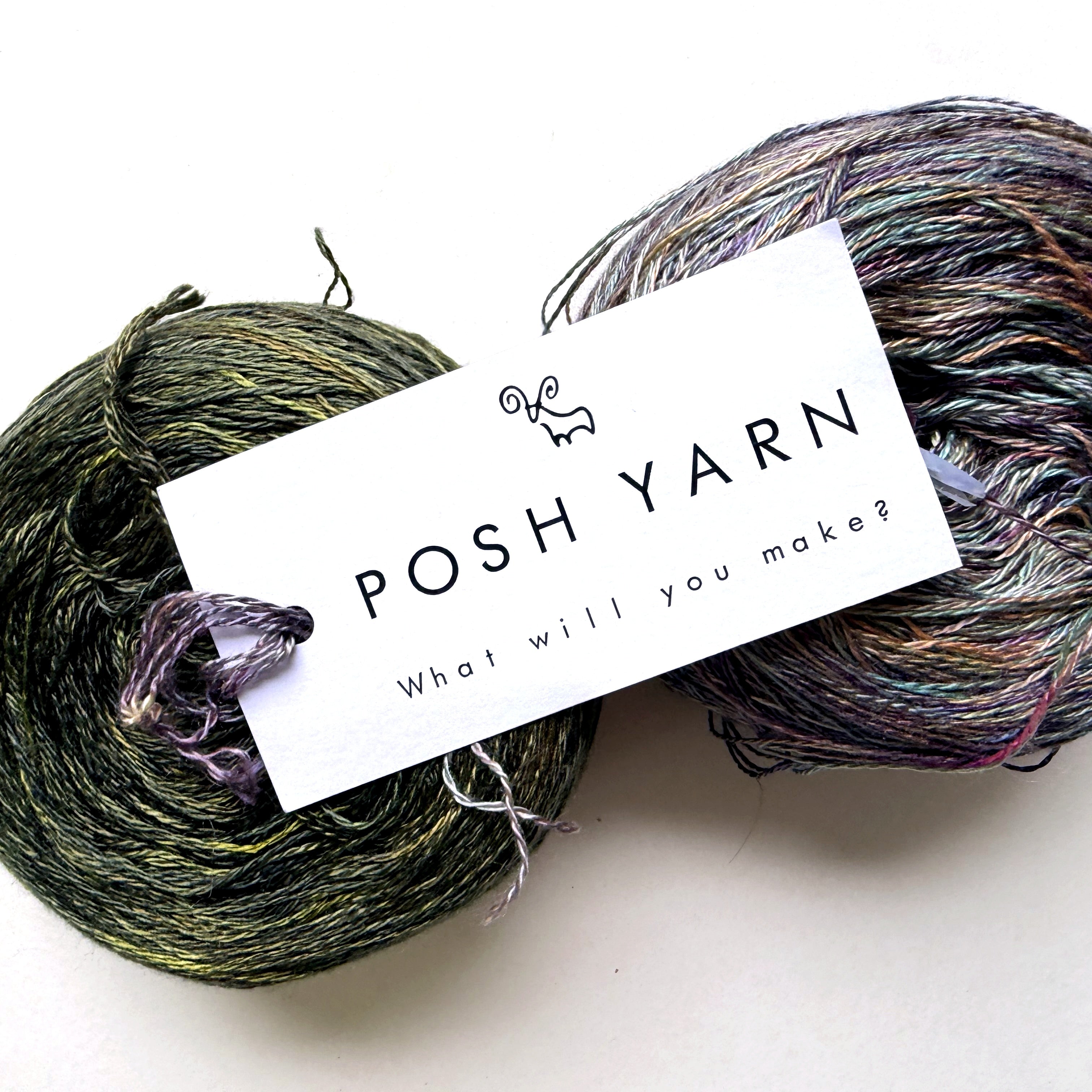 Posh Yarn Silk Lace Yarn, Hand Dyed