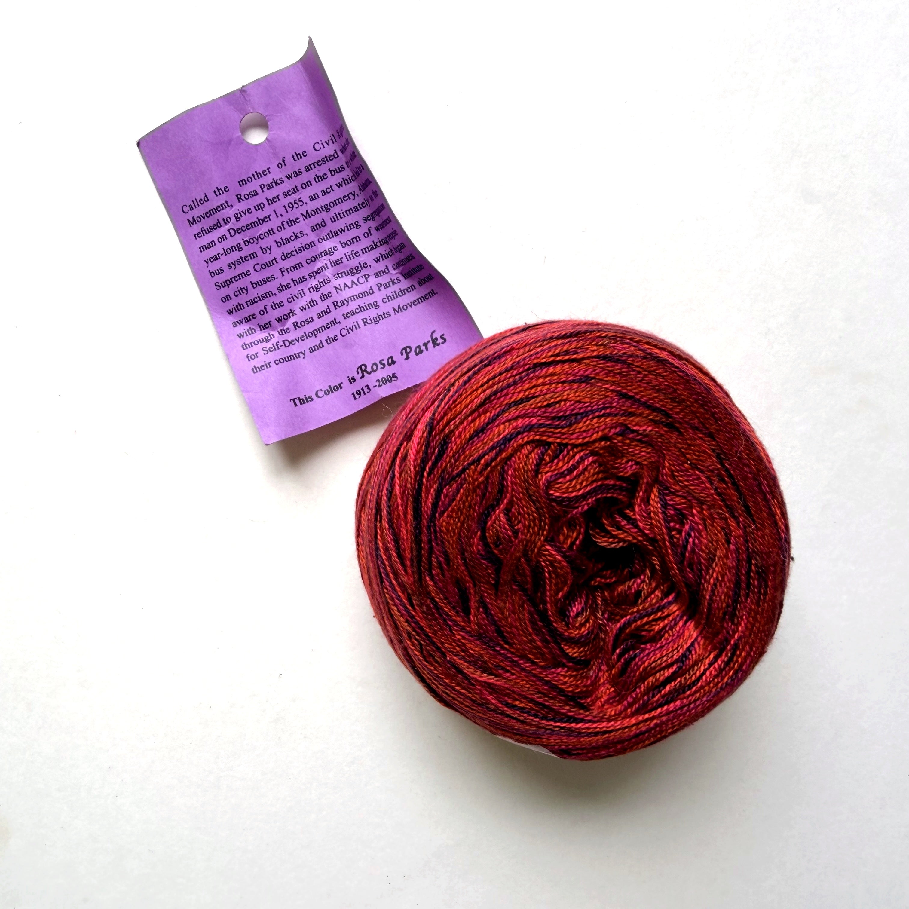 Schaefer Yarn Silk Lace Yarn, Rosa Parks, Discontinued