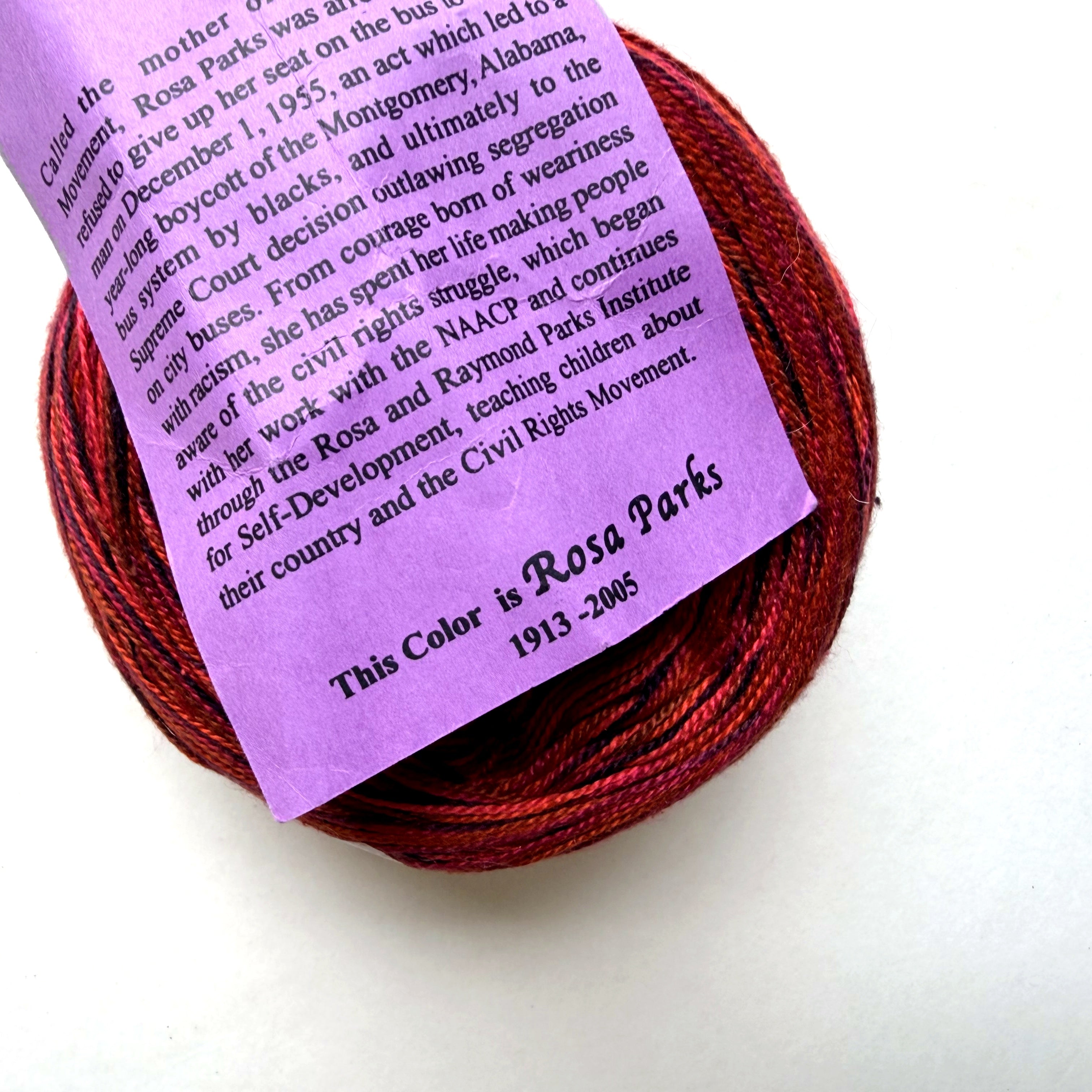 Schaefer Yarn Silk Lace Yarn, Rosa Parks, Discontinued